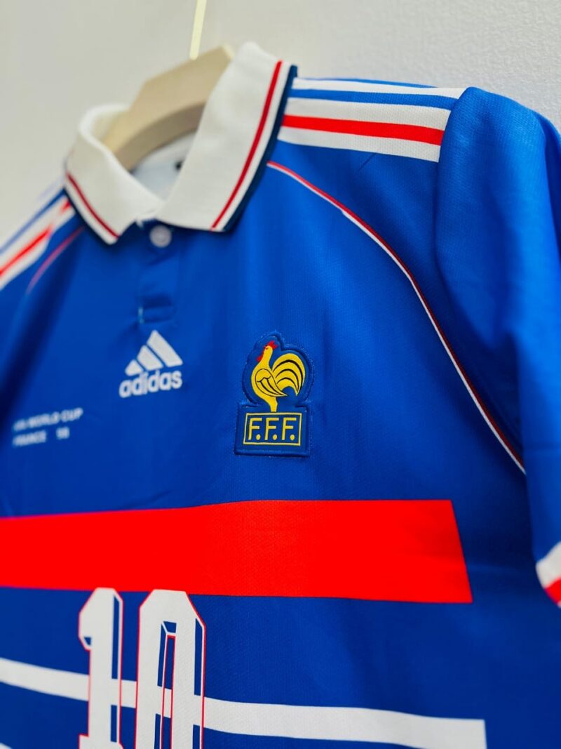 E3D5CDB5-991B-46D9-8BD7-43FCFF95DB98 1998 France Home Jersey - Zidane World Champion Edition embroidery