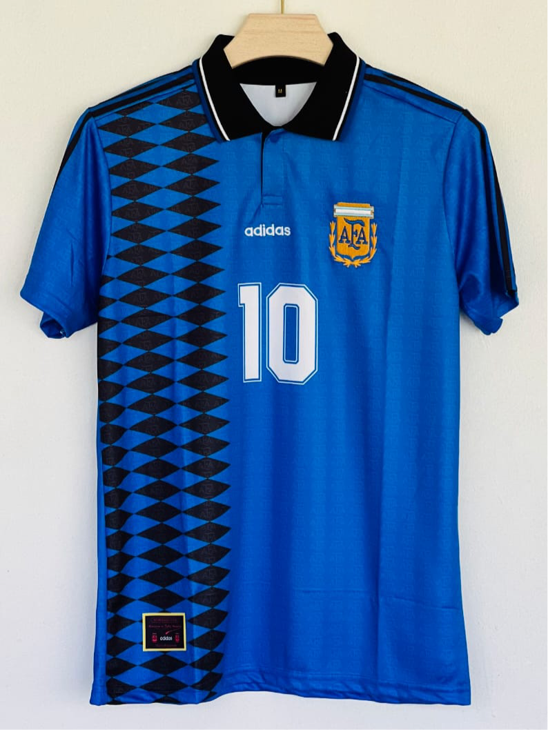 Argentina 1994 Away Maradona Tribute Jersey – A Retro Icon Embroidered Design