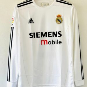 Beckham’s Iconic Madrid Era with the 2004-05 Real Madrid Home Jersey – Full Sleeve Embroidery Edition