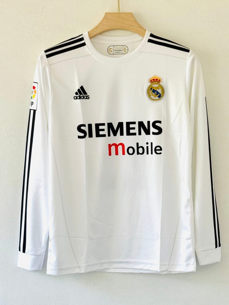 Beckham’s Iconic Madrid Era with the 2004-05 Real Madrid Home Jersey – Full Sleeve Embroidery Edition