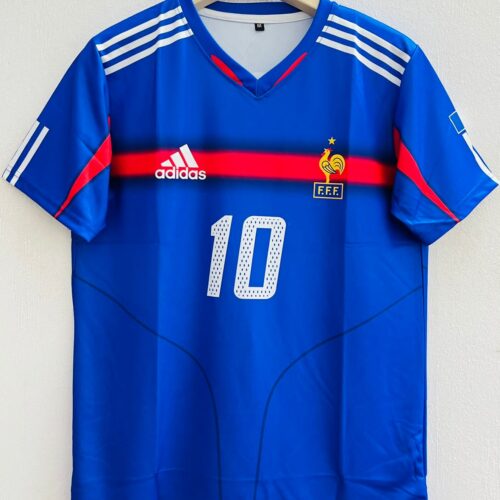 FA1A0E8F-B244-42A1-913E-EBD5898FF24B Elegance in Blue – 2004 France Home Retro Jersey – Zinedine Zidane Edition