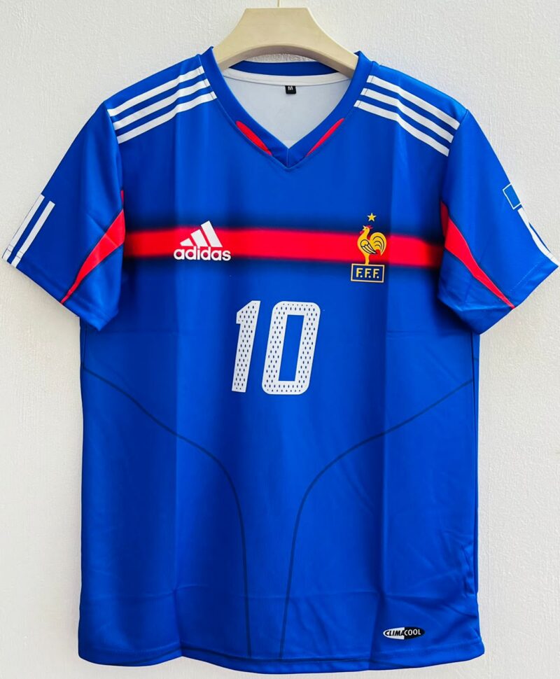 FA1A0E8F-B244-42A1-913E-EBD5898FF24B Elegance in Blue – 2004 France Home Retro Jersey – Zinedine Zidane Edition