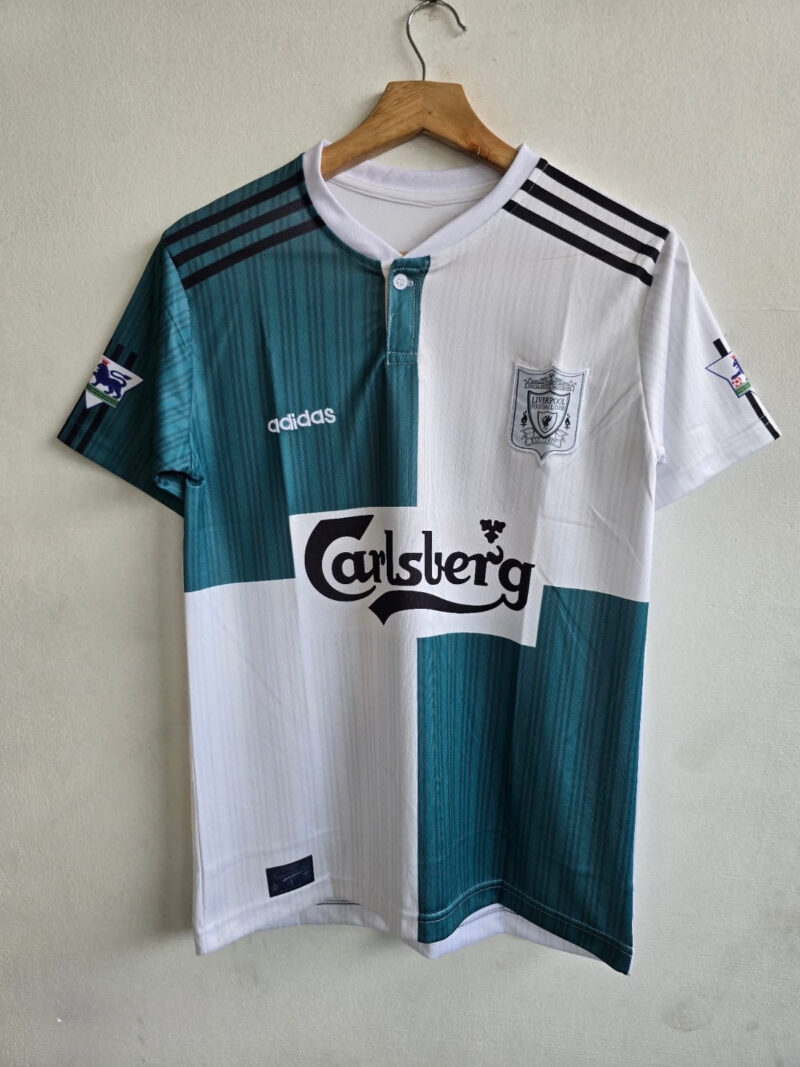1995-96 Liverpool Away Jersey  Embroidery edition