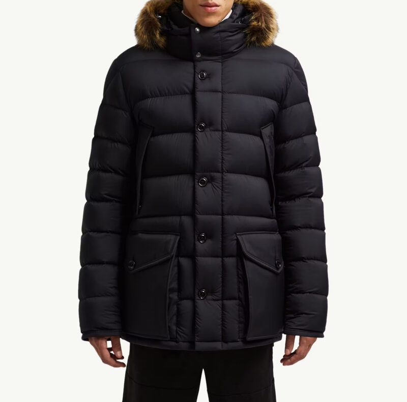 Replica Moncler Clunye Hooded Mid-Length Down Jacket