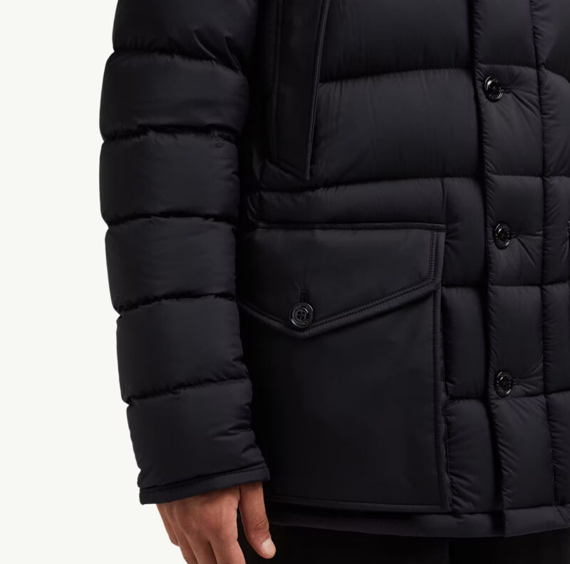 Replica Moncler Clunye Hooded Mid-Length Down Jacket