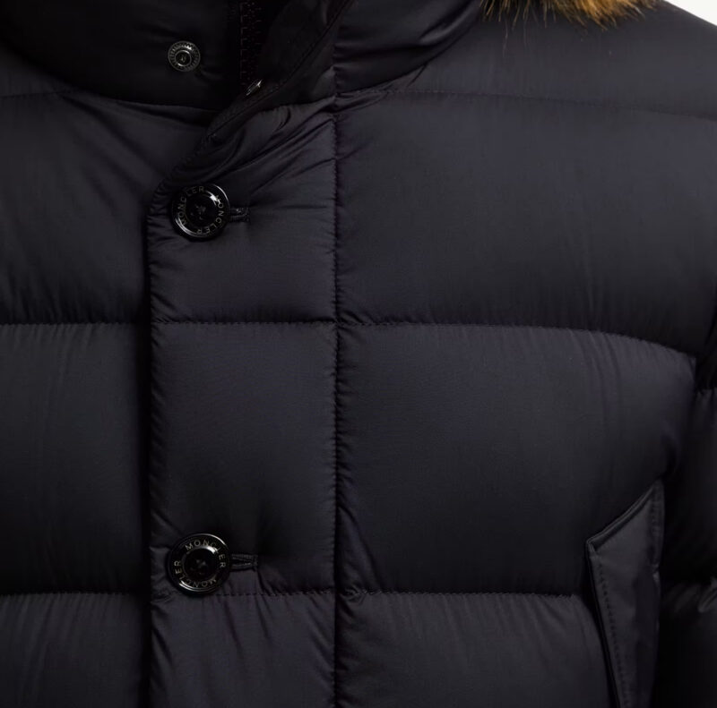 Replica Moncler Clunye Hooded Mid-Length Down Jacket