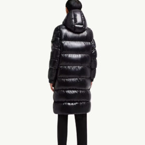 Replica Moncler Hanoverian Hooded Square-Quilted Long Down Jacket