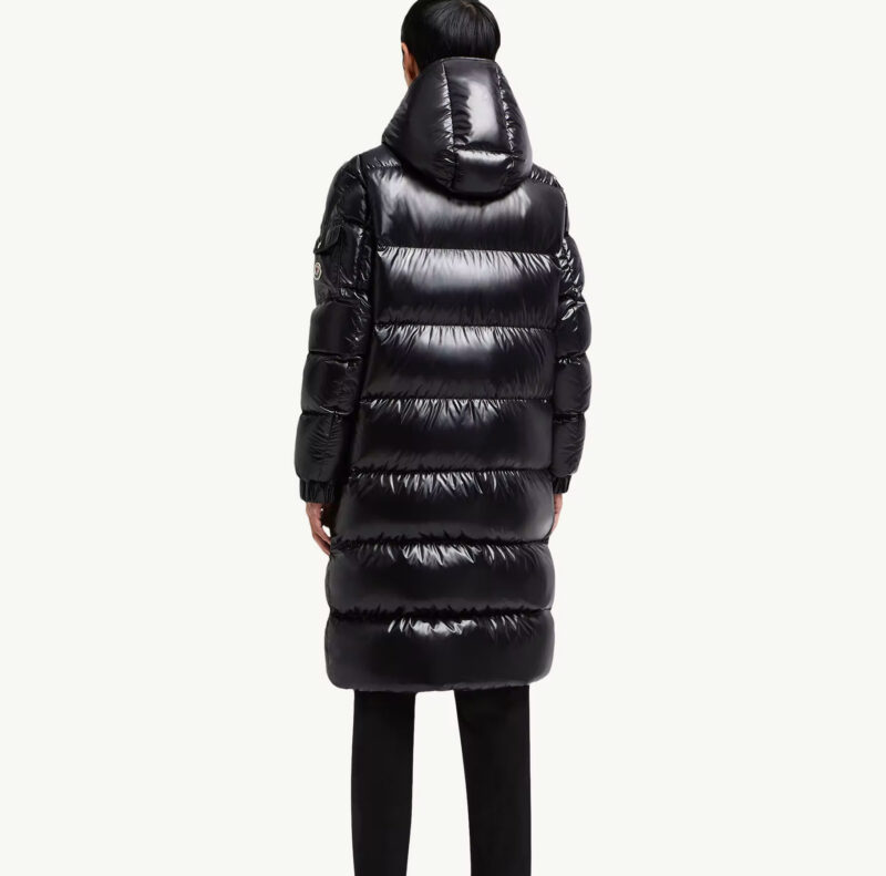 Replica Moncler Hanoverian Hooded Square-Quilted Long Down Jacket