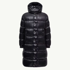 Replica Moncler Hanoverian Hooded Square-Quilted Long Down Jacket