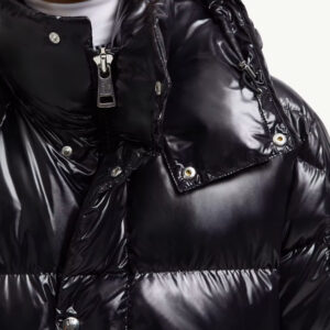 Replica Moncler Hanoverian Hooded Square-Quilted Long Down Jacket