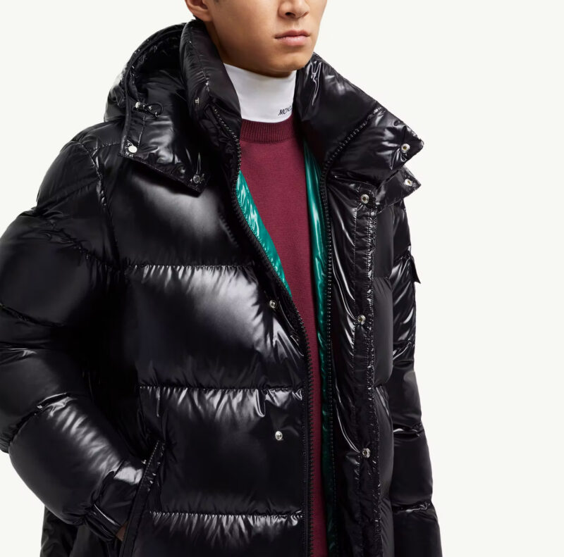 Replica Moncler Hanoverian Hooded Square-Quilted Long Down Jacket