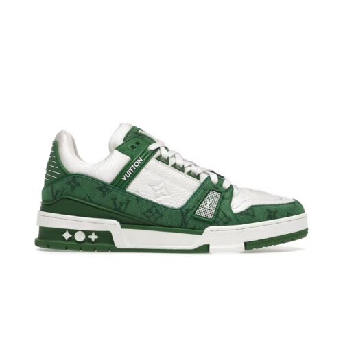 Green-Monogram-Denim-White-1 Trainer