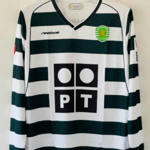 2001-02 Sporting CP Home Jersey – Cristiano Ronaldo Full Sleeve Embroidery Edition