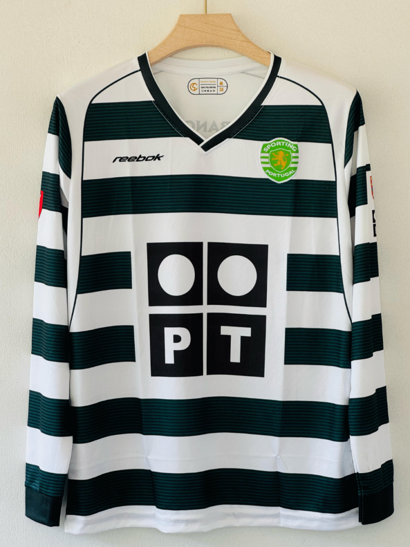 2001-02 Sporting CP Home Jersey – Cristiano Ronaldo Full Sleeve Embroidery Edition