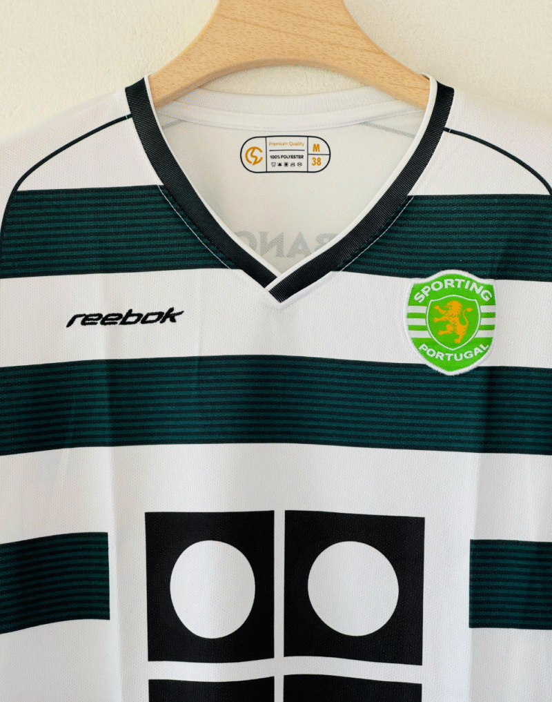 2001-02 Sporting CP Home Jersey – Cristiano Ronaldo Full Sleeve Embroidery Edition