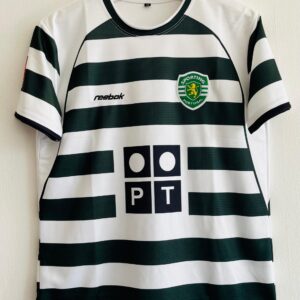 2002-03 Sporting Lisbon Home Kit Cristiano Ronaldo Version Embroidery - A Legend’s Beginnings