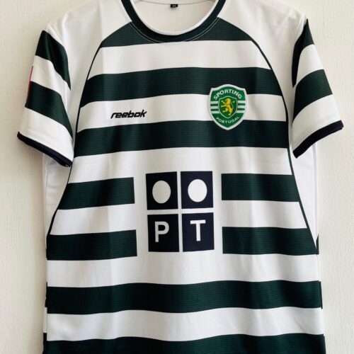 2002-03 Sporting Lisbon Home Kit Cristiano Ronaldo Version Embroidery - A Legend’s Beginnings