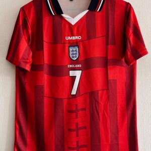 1997-98 England Away Jersey - David Beckham Edition
