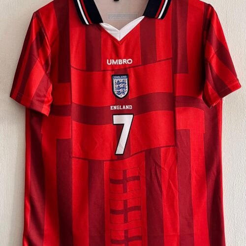 1997-98 England Away Jersey - David Beckham Edition