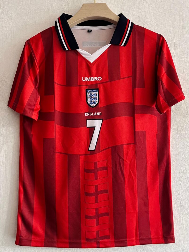 1997-98 England Away Jersey - David Beckham Edition