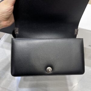 Chanel Boy Black Sliver Hardware Woman’s 20cm