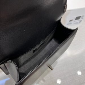 Chanel Boy Black Sliver Hardware Woman’s 20cm