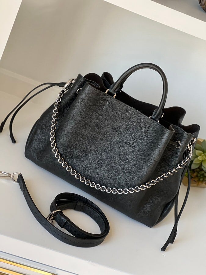 Louis vuitton bella mahina tote black