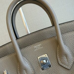 Hermes birkin gray with sliver hardware (size 30)