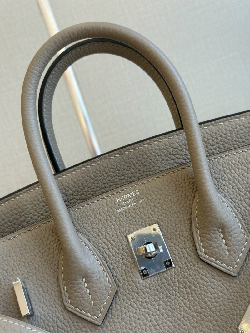 Hermes birkin gray with sliver hardware (size 30)
