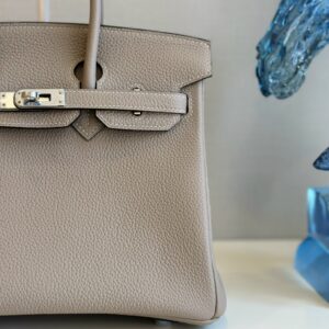 Hermes birkin gray with sliver hardware (size 30)