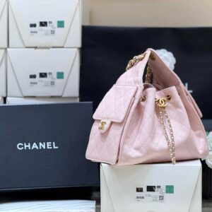 CHANEL 25 HANDBAG IN PASTEL PINK WITH GOLD HARDWARE