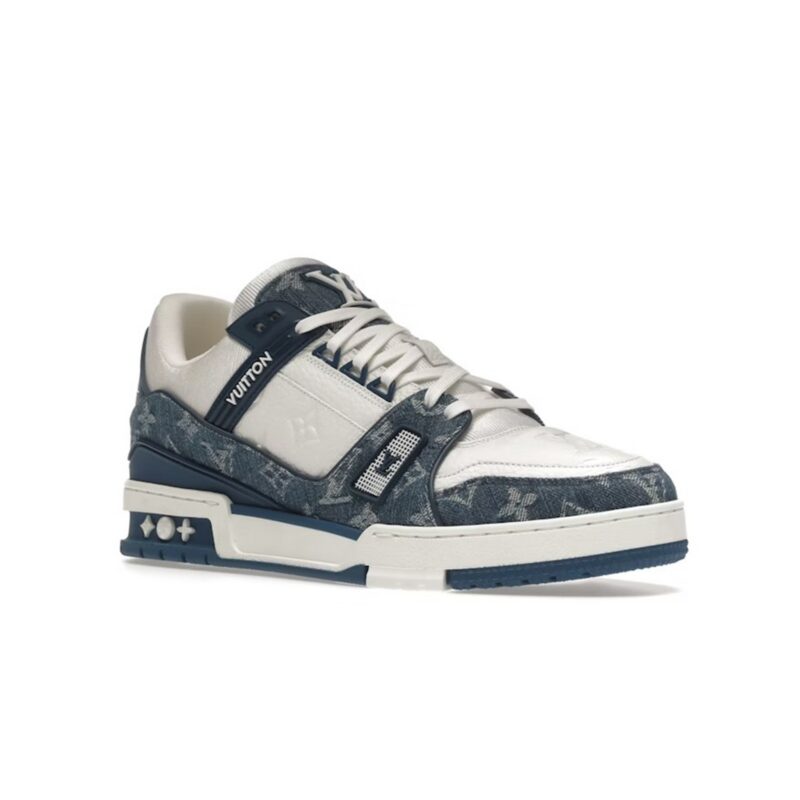 Monogram-Denim-White-Blue-2 Trainer