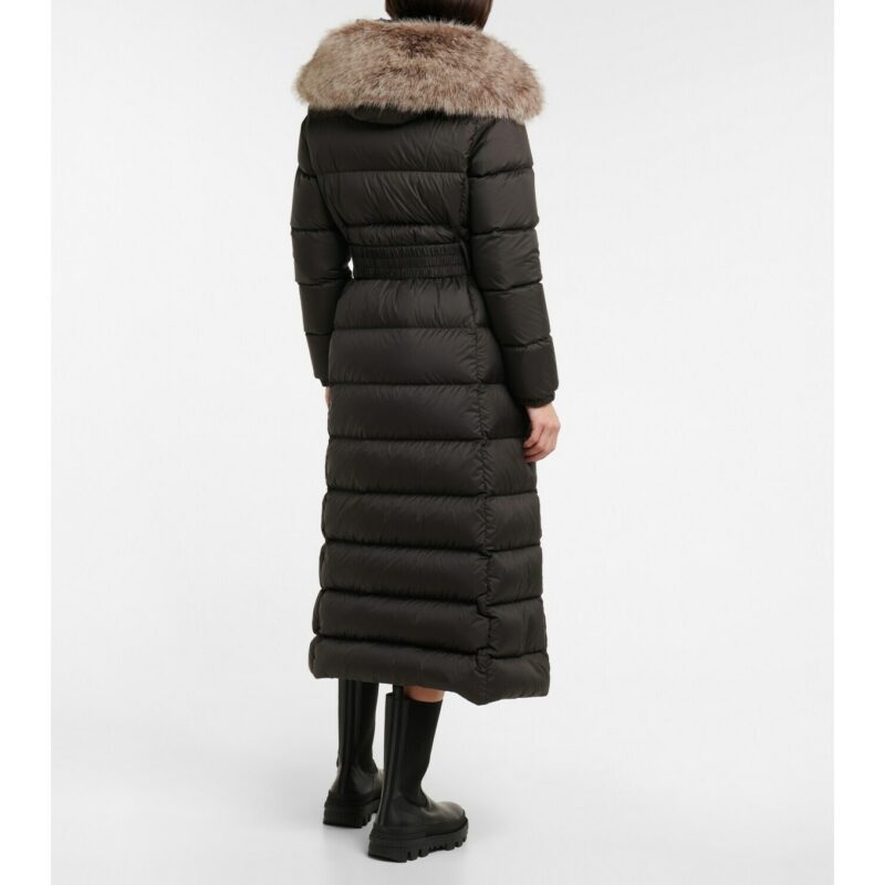Replica Moncler Fudson faux fur-trimmed down coat