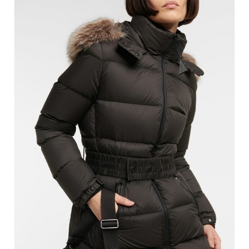 Replica Moncler Fudson faux fur-trimmed down coat