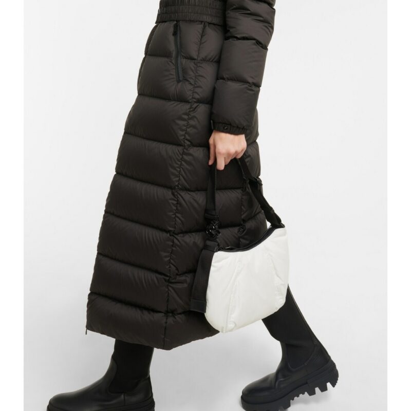 Replica Moncler Fudson faux fur-trimmed down coat
