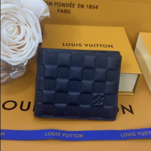 LV Monogram Wallet Jet Black Top Quality