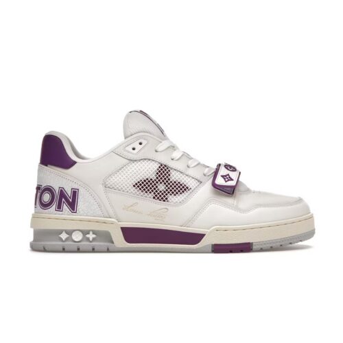 Trainer-Velcro-White-Green-High-Luxury Trainer