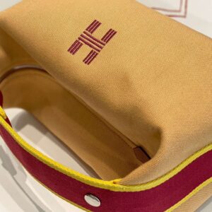 Hermes Bride A Brac PM Clutch Bag Orange Mix Red 12x20x10cm