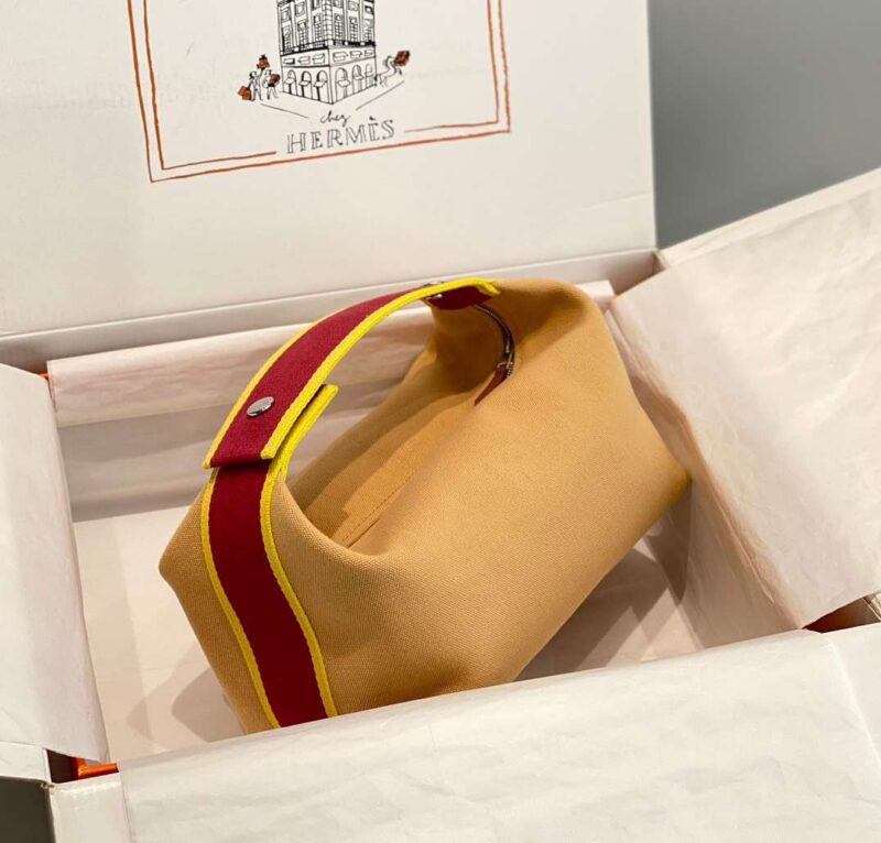 Hermes Bride A Brac PM Clutch Bag Orange Mix Red 12x20x10cm