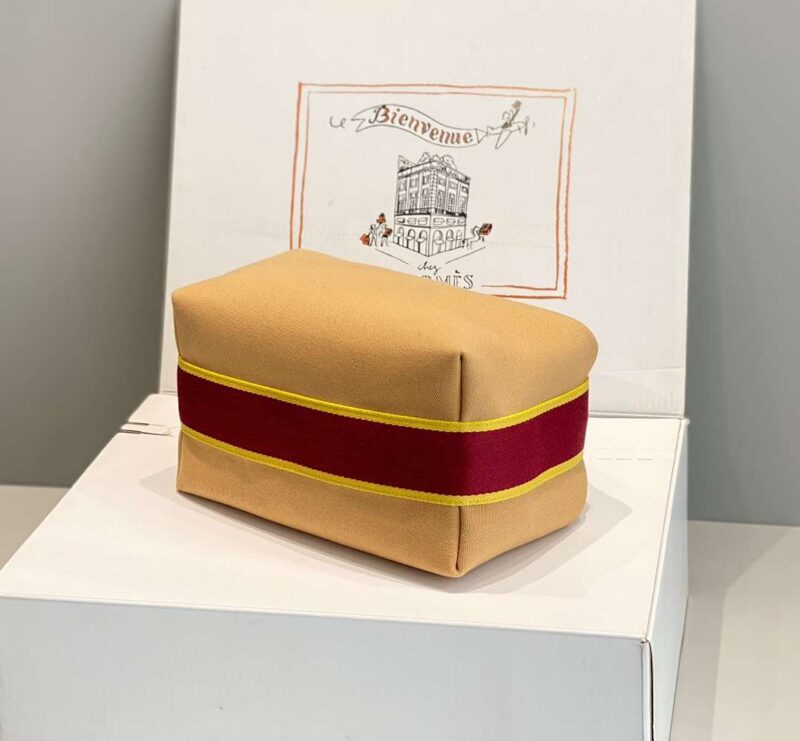 Hermes Bride A Brac PM Clutch Bag Orange Mix Red 12x20x10cm