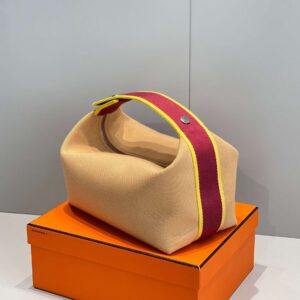 Hermes Bride A Brac PM Clutch Bag Orange Mix Red 12x20x10cm