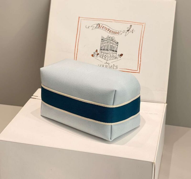 Hermes Bride A Brac PM Woman’s Clutch Bag Blue Handbags 12x20x10cm