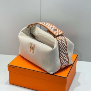 Hermes Clutch Bag Bride A Brac PM Fabric 12x20x10cm