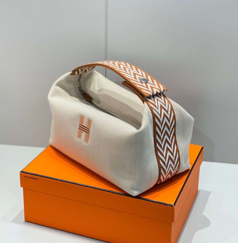 Hermes Clutch Bag Bride A Brac PM Fabric 12x20x10cm