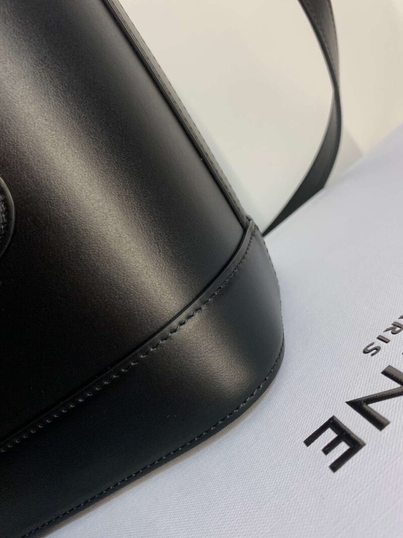 Celine Small Bucket Cuir Triomphe Handbag Black Bucket Shape 30x22x12cm