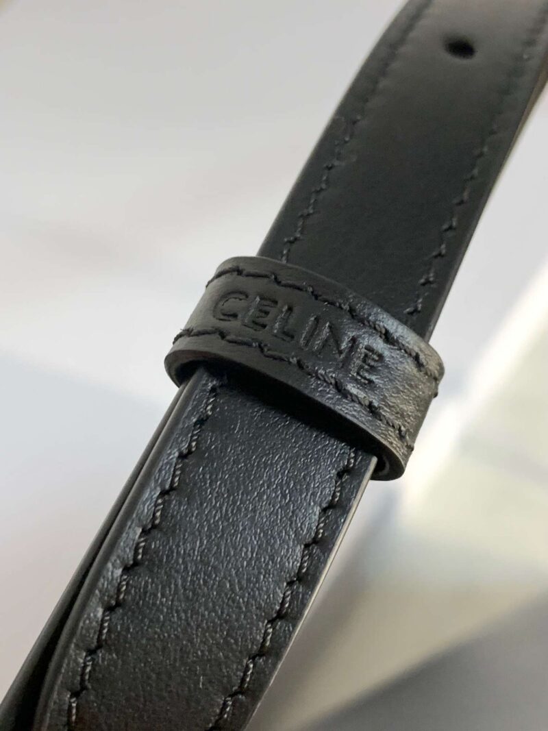 Celine Small Bucket Cuir Triomphe Handbag Black Bucket Shape 30x22x12cm