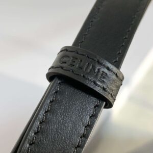 Celine Small Bucket Cuir Triomphe Handbag Black Bucket Shape 30x22x12cm