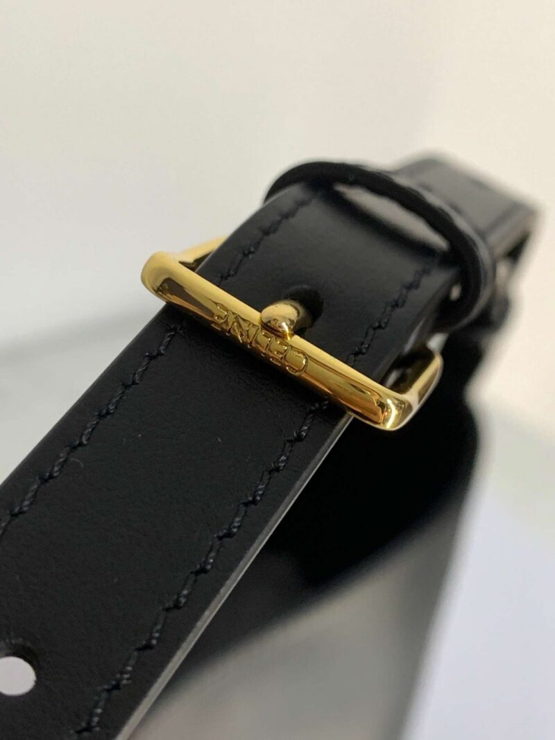 Celine Small Bucket Cuir Triomphe Handbag Black Bucket Shape 30x22x12cm