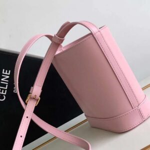 Celine Small Bucket Cuir Triomphe Mini Pink Bag 19.5x16x7cm