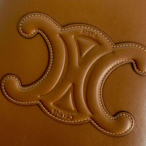 Celine Small Bucket Cuir Triomphe Brown Bucket Handbag 30x22x12cm